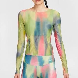 Nike Artist Collection Dry-Fit Long Sleeve Sheer Pants Top